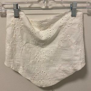 Etiquette Boutique White Backless Lace Top